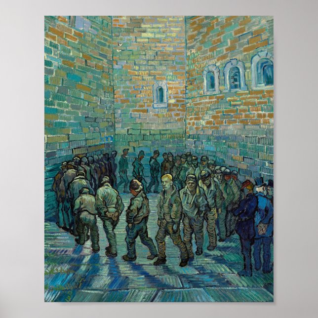 Prisoners Exercising by Vincent Van Gogh Poster (Front)