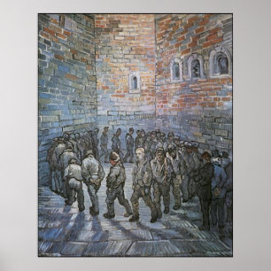 Prisoners Exercising by Vincent van Gogh Poster