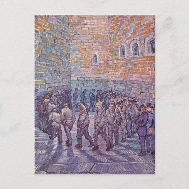Prisoners Exercising Postcard (Front)