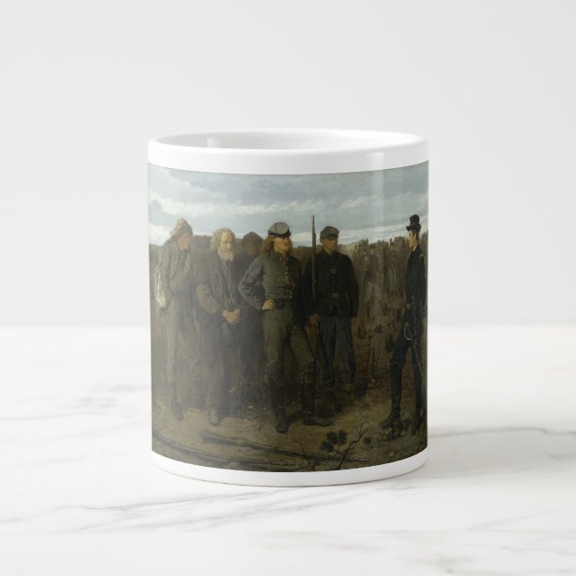 Prisoners from the Front by Winslow Homer 1866 Large Coffee Mug (Front)