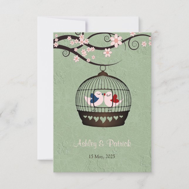 Prisoners of Love Reception Wedding Invitation (Front)