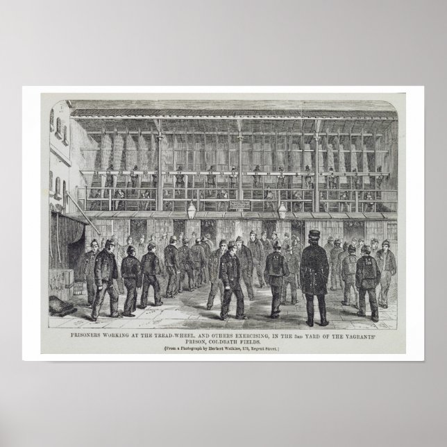 Prisoners Working at the Tread-Wheel and Others Ex Poster (Front)