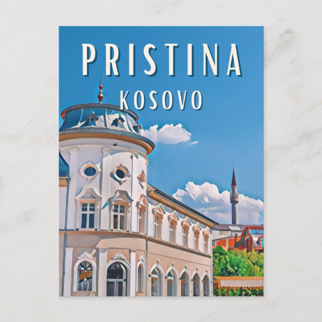 Pristina, the heart of Kosovo Postcard (Front)
