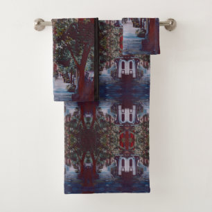 Pristine Walk on 19th Street, NYC Bath Towel Set