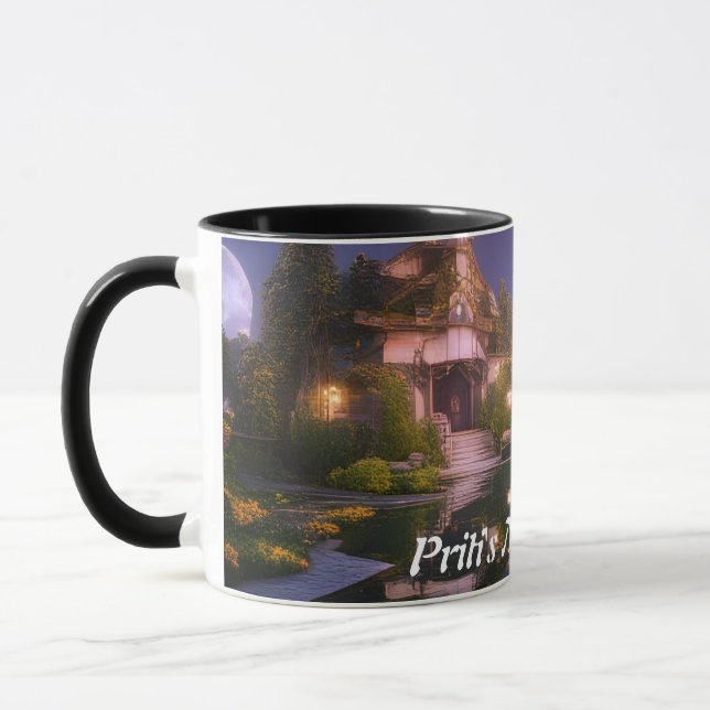 Priti's Morning Tea Personalised Customisable Mug (Left)