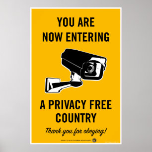 Privacy Free Country Poster