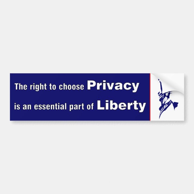 Privacy is Liberty Bumper Sticker (Front)