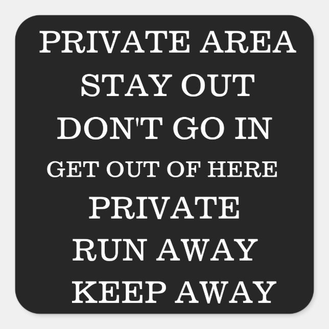 PRIVACY STICKERS (Front)