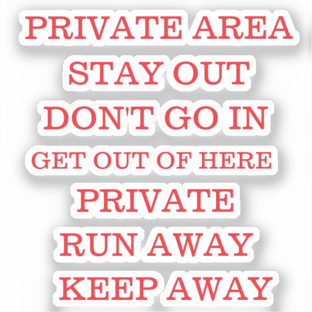 PRIVACY STICKERS (Front)