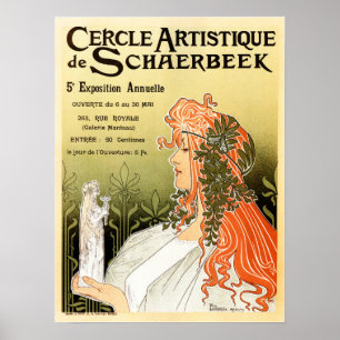 PRIVAT LIVEMONT Cercle Artistique de Schaerbeek Poster