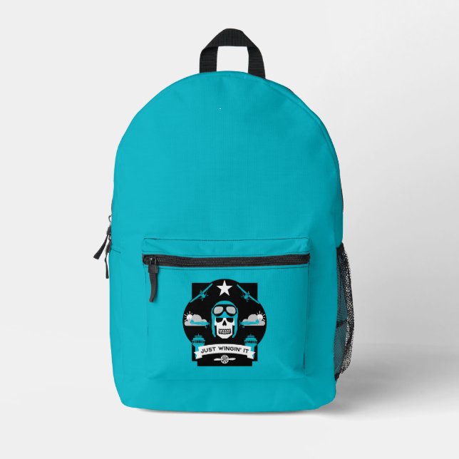 Private And Commercial Pilot Gift Printed Backpack (Front)
