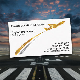Private Aviation Services Business Card