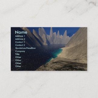 Private Beach Business Card Template