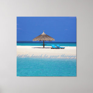 Private Beach  Canvas Print