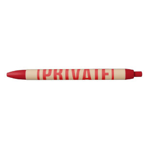 Private Black Ink Pen