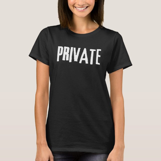PRIVATE - BOLD PRINT Pullover Hoodie (Front)