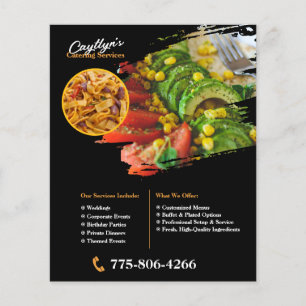 Private Catering Services Custom Flyer