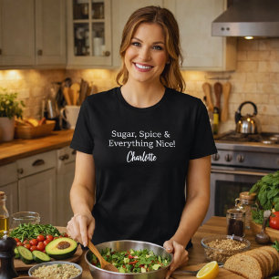 Private chef black white script slogan T-Shirt