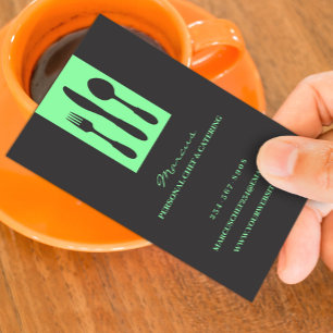 Private Chef Catering Business Card Template