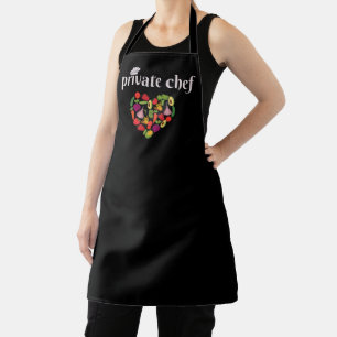 Private Chef Food Lover Valentines Day Apron