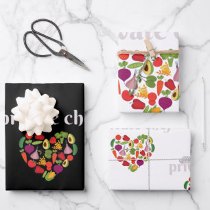 Private Chef Food Lover Valentines Day Wrapping Paper Sheet