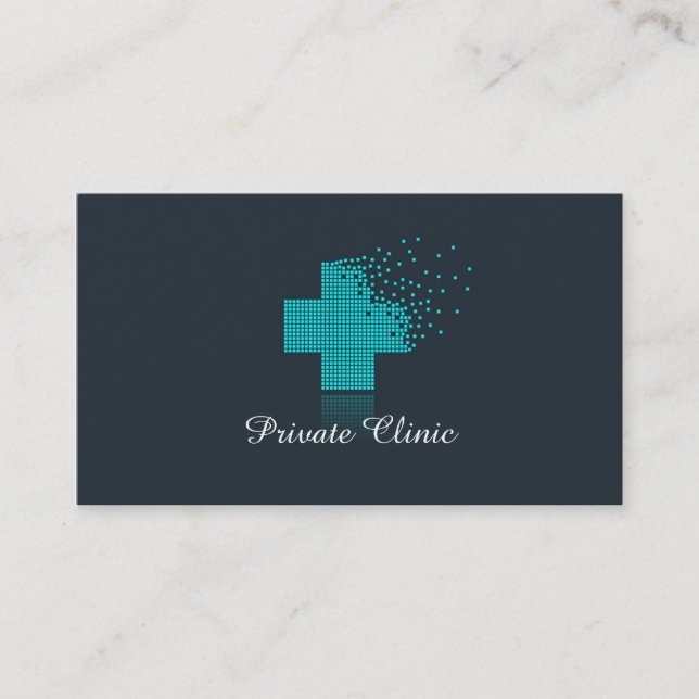 Private Clinic Doctor Medical Medicine First Aid Business Card (Front)