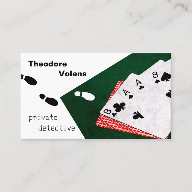Private detective funny customisable business card (Front)