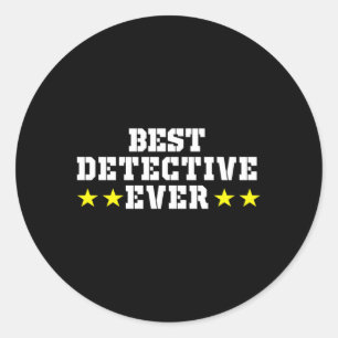 Private Detective Team Spy Investigator Crime Spyi Classic Round Sticker