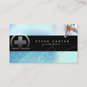 Private Doctor Clinic Medical Business Card