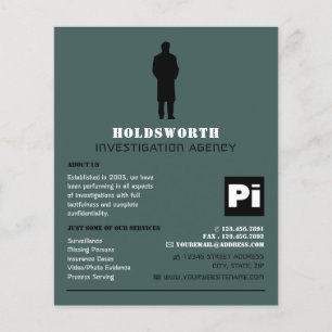 Private Eye Logo, Private Detective Investigator Flyer