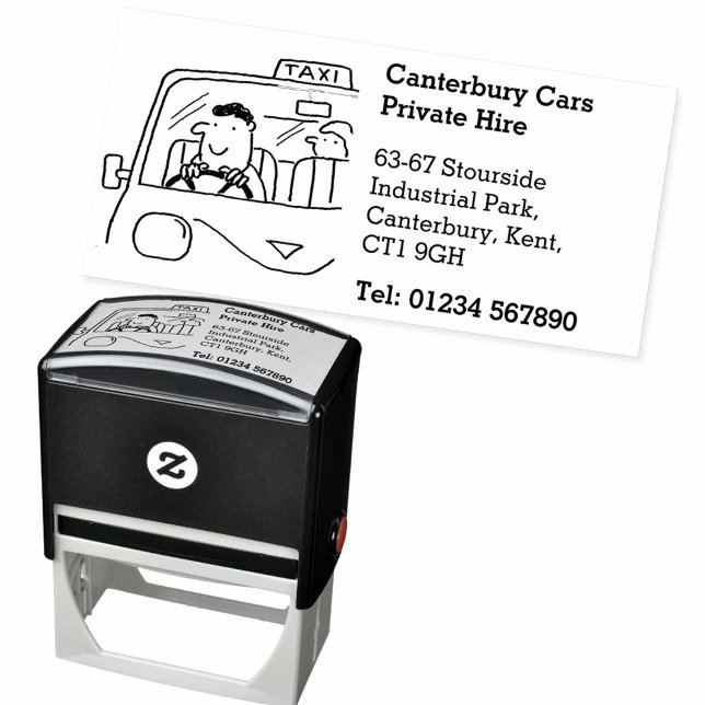 Private Hire Taxi Services Business Self-inking Stamp (Creator Uploaded)