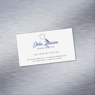 Private Investigat Detective Professional Magnetic Business Card