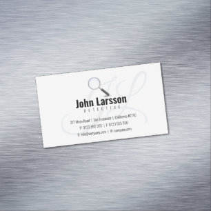 Private Investigat Detective Professional Magnetic Business Card