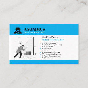 Private Investigations Detective Professional Business Card