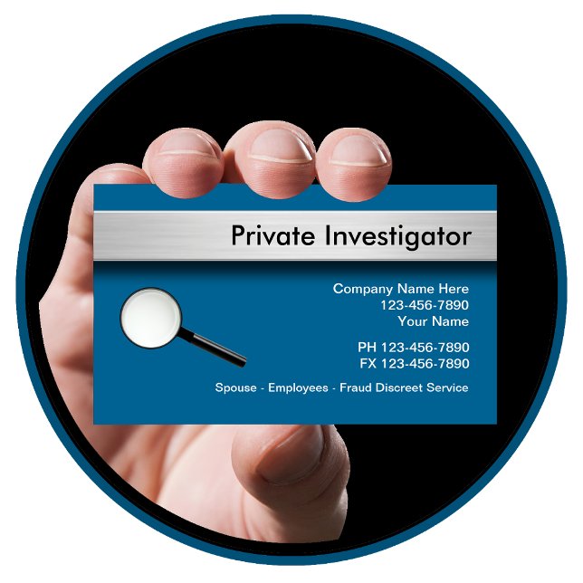 Private Investigator Business Cards (Creator Uploaded)