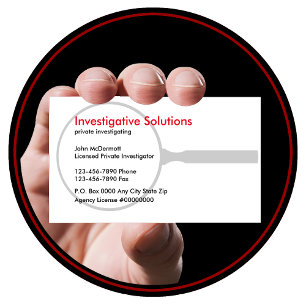 Private Investigator Business Cards
