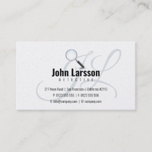 Private Investigator   Detective Business Card