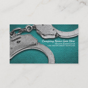 Private Investigator law enforcement Business Card