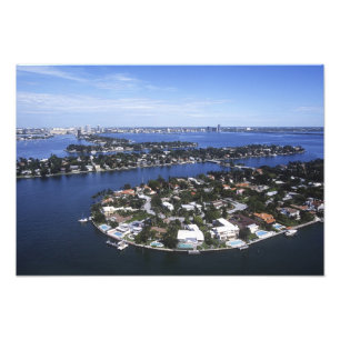 Private Island homes of Biscayne Bay, Star Photo Print