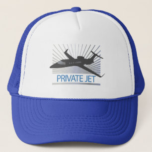 Private Jet Aircraft Trucker Hat