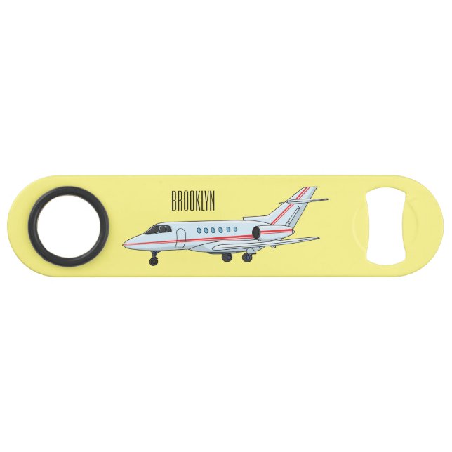 Private jet cartoon illustration (Front (Horizontal))