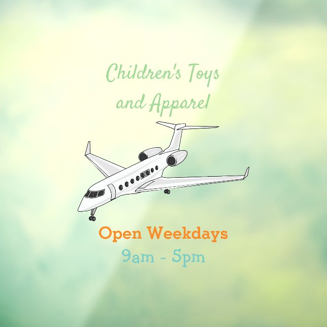 Private jet cartoon illustration (Sheet 3)