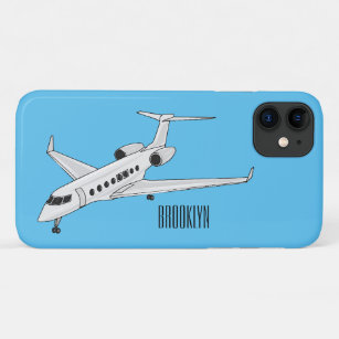 Private jet cartoon illustration Case-Mate iPhone case