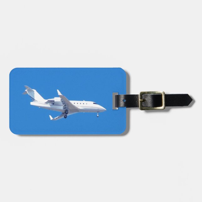 Private jet. luggage tag (Front Horizontal)
