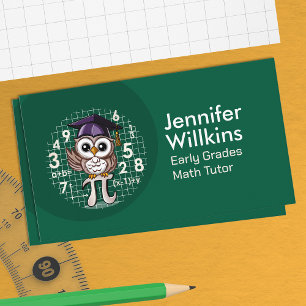 Private Math Tutor - Early grades, elementary Business Card