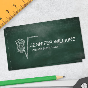 Private Math Tutor - Mathematics Educator Business Card