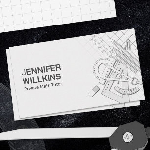 Private Math Tutor - Mathematics Educator Business Card