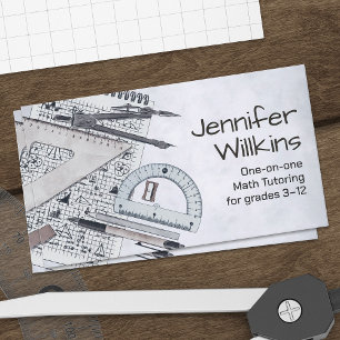 Private Math Tutor - Mathematics Educator Business Card
