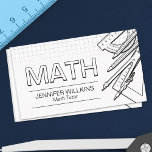 Private Math Tutor - Mathematics Educator Business Card<br><div class="desc">Private Math Tutor - Mathematics Educator Business Card</div>