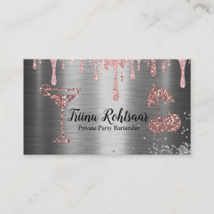 Private Party Bartender Business Card